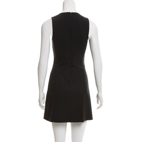 Theory Pleated Front Sleeveless Black Dress - Picture 3 of 9